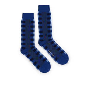 henrik vibskov block socks (blue block) - a.plus
