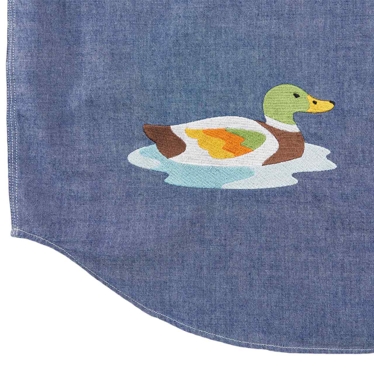 human made chambray l/s shirt (blue) - a.plus