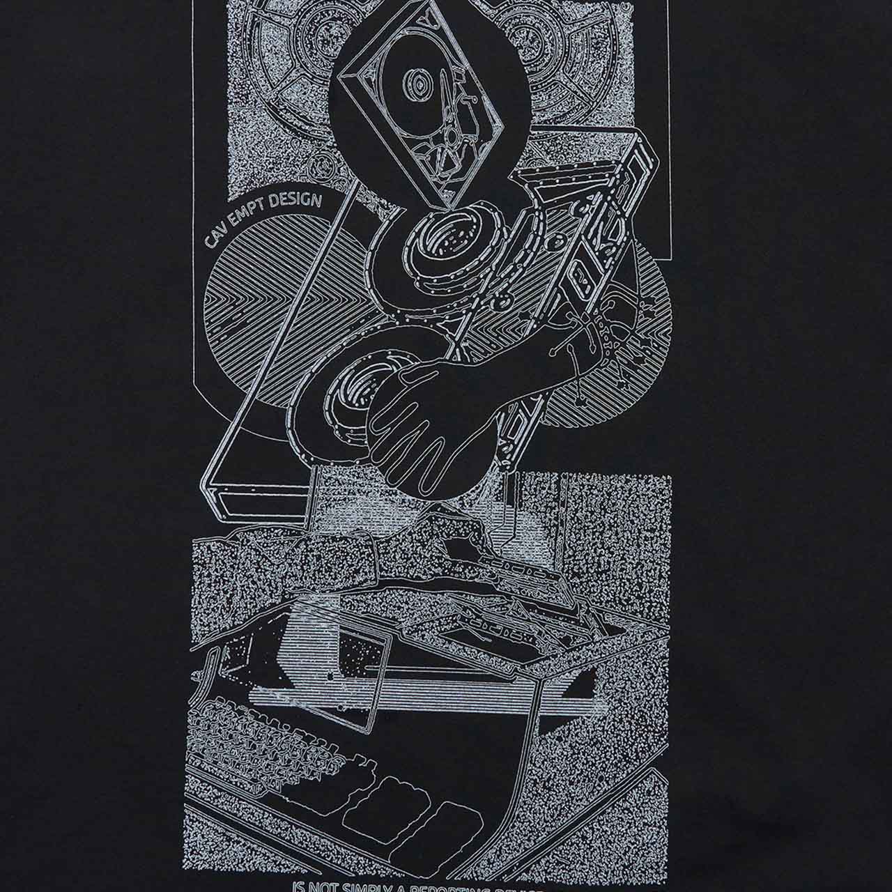 cav empt md experience device big t t-shirt (black) - a.plus