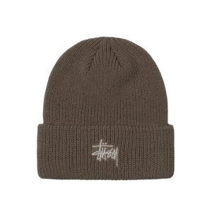 stüssy basic cuff beanie (stone) - a.plus
