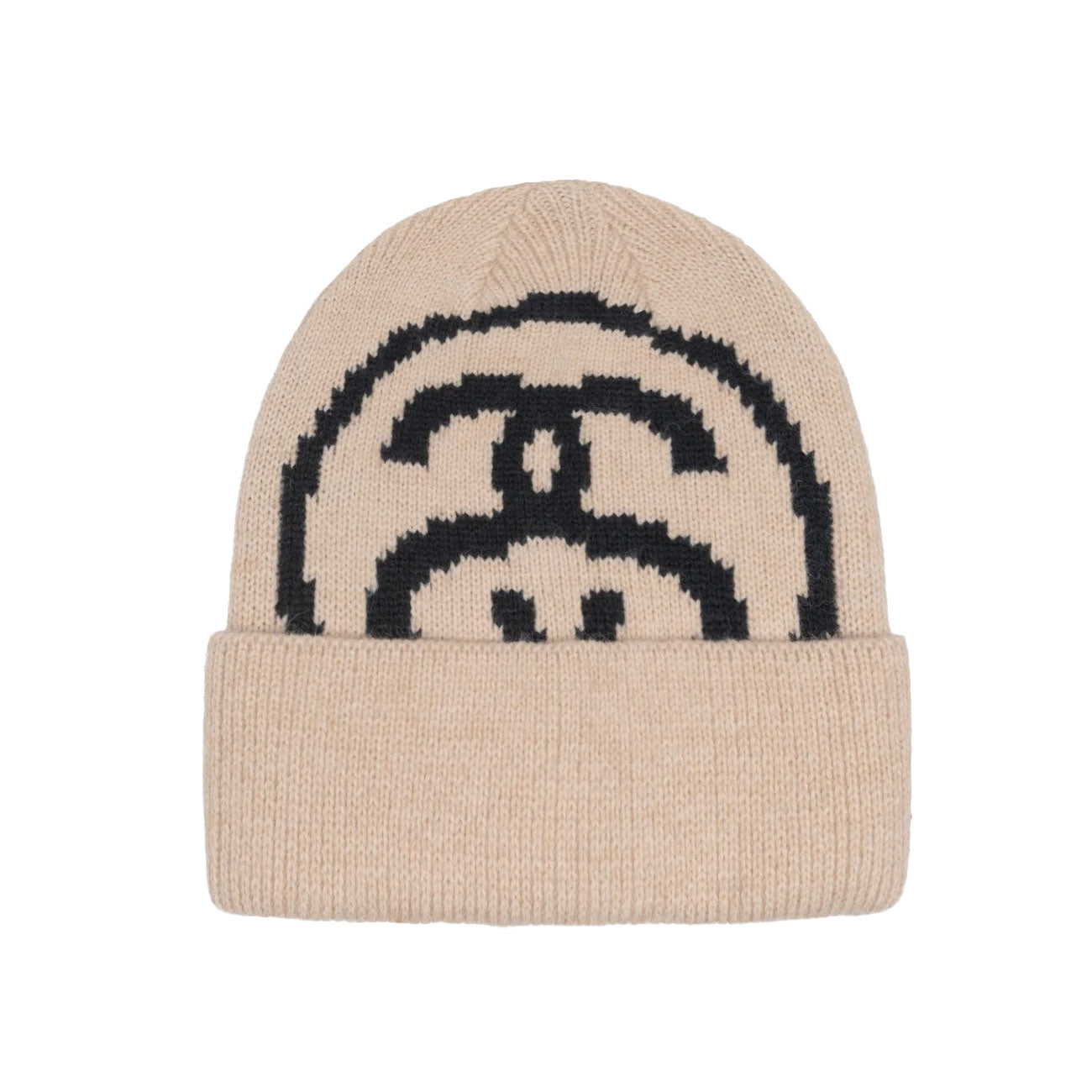 stüssy big link cuff beanie (natural) - a.plus