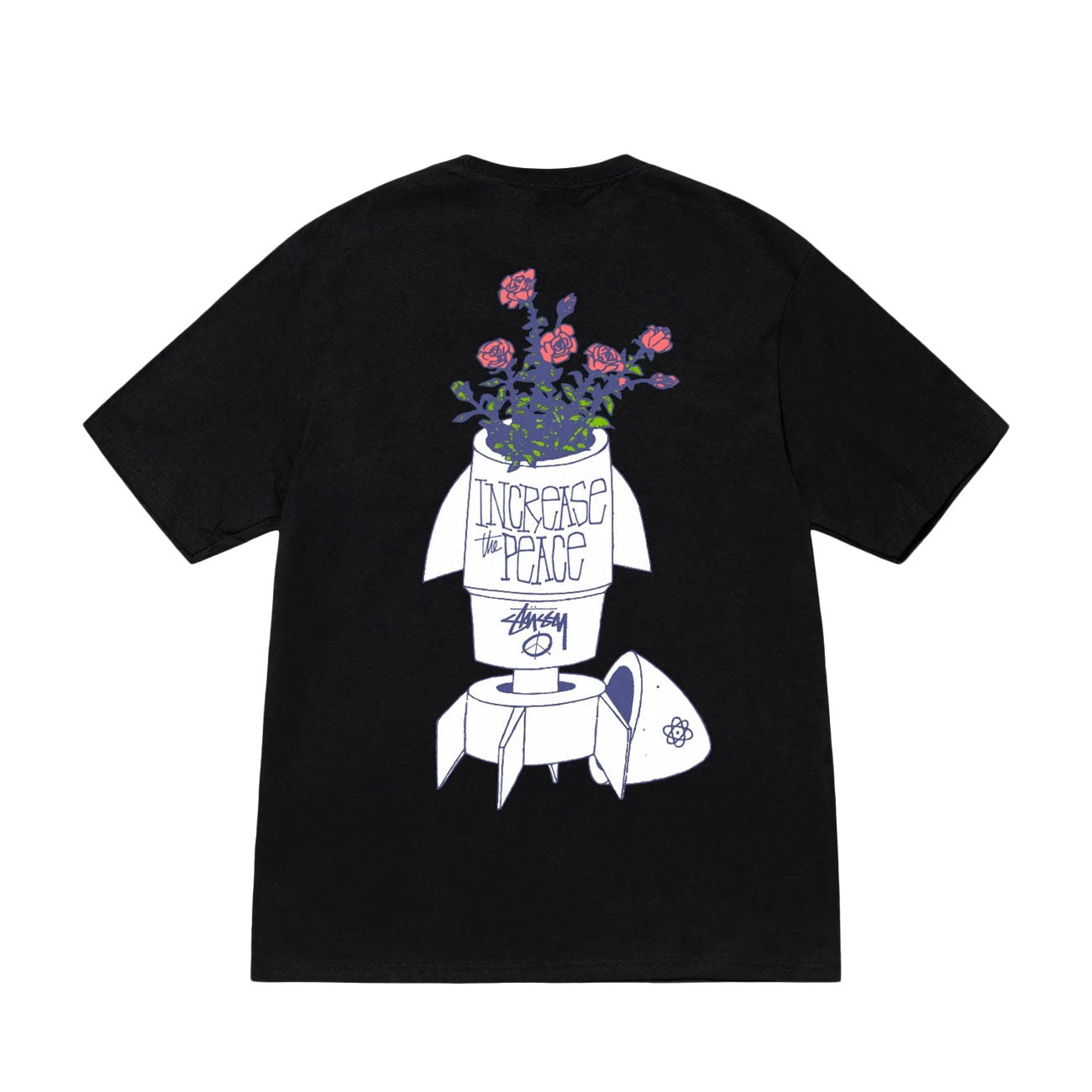stüssy flower bomb t-shirt (black) - a.plus