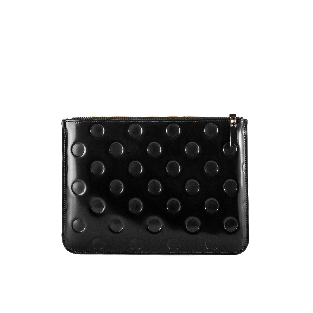 comme des garçons polka dots embossed wallet (black) - a.plus