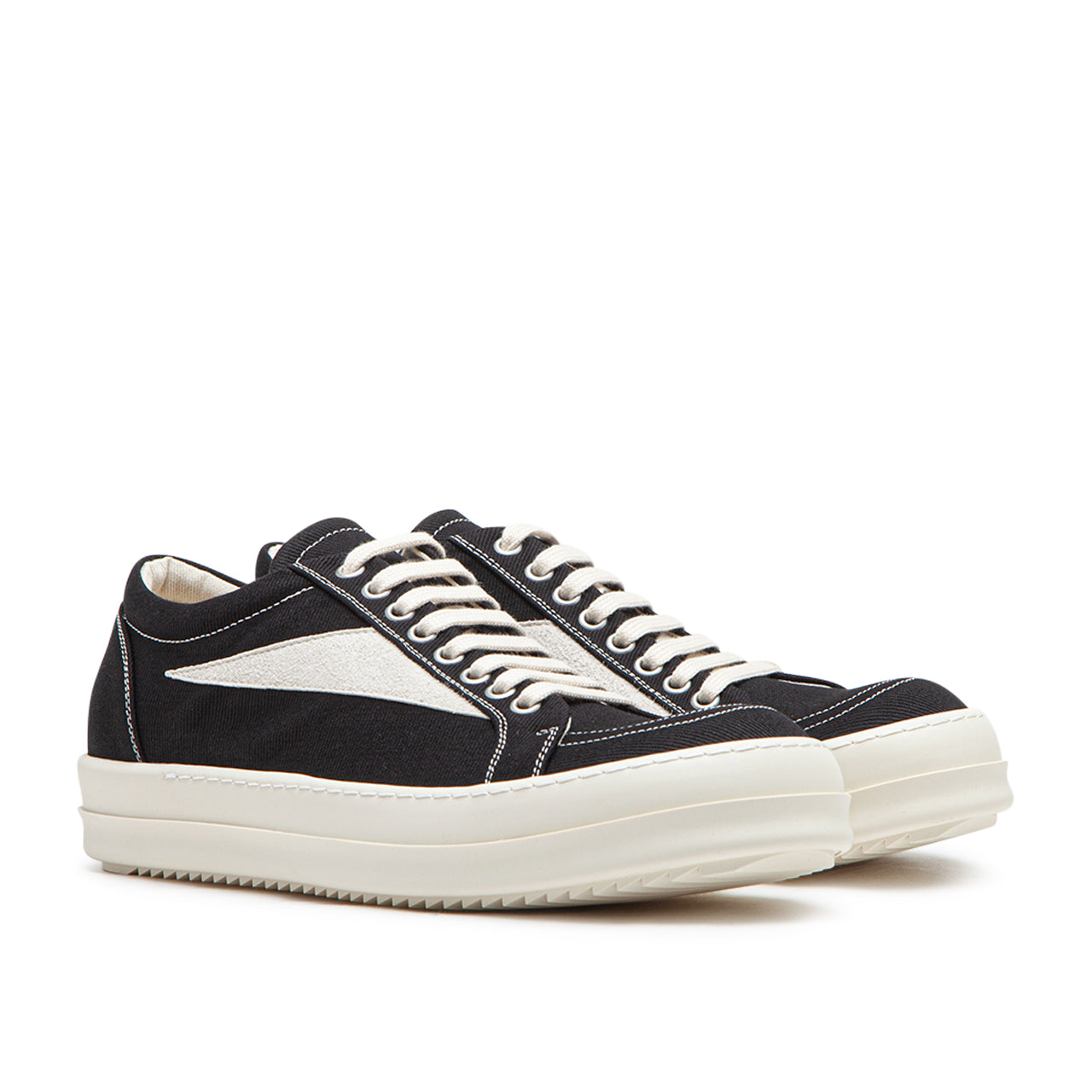 rick owens drkshdw luxor vintage low (black milk) - a.plus
