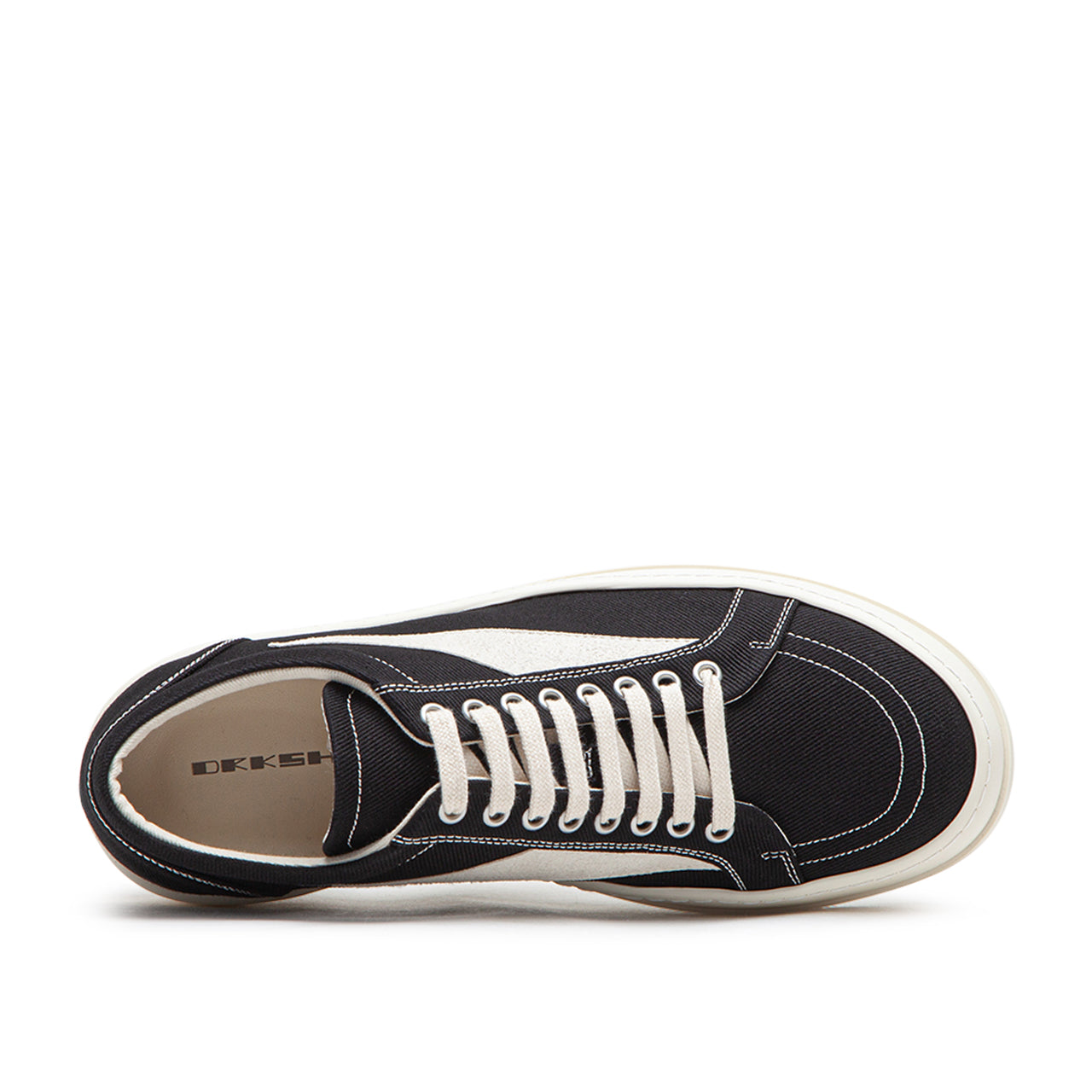 rick owens drkshdw luxor vintage low (black milk) - a.plus