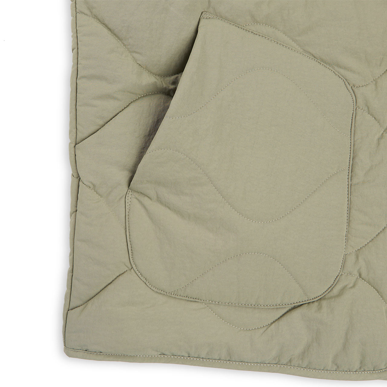 stüssy recycled nylon liner vest (coyote) - a.plus