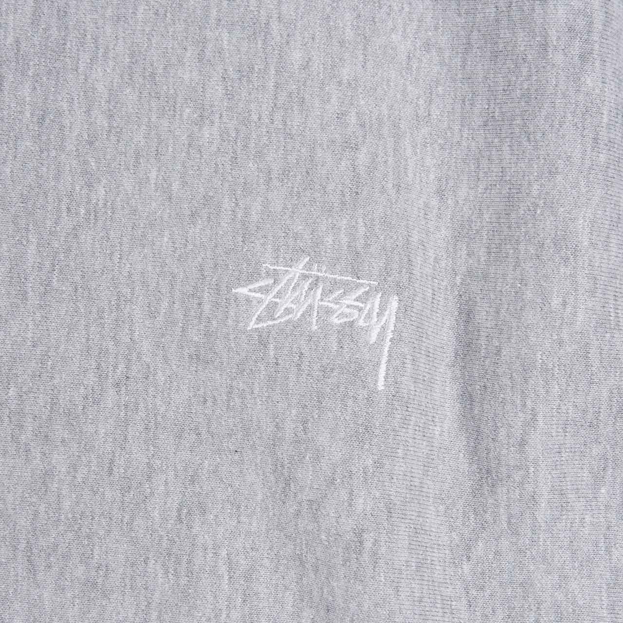 stüssy stock logo crew (grey heather) - a.plus