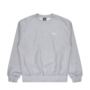 stüssy stock logo crew (grey heather) - a.plus