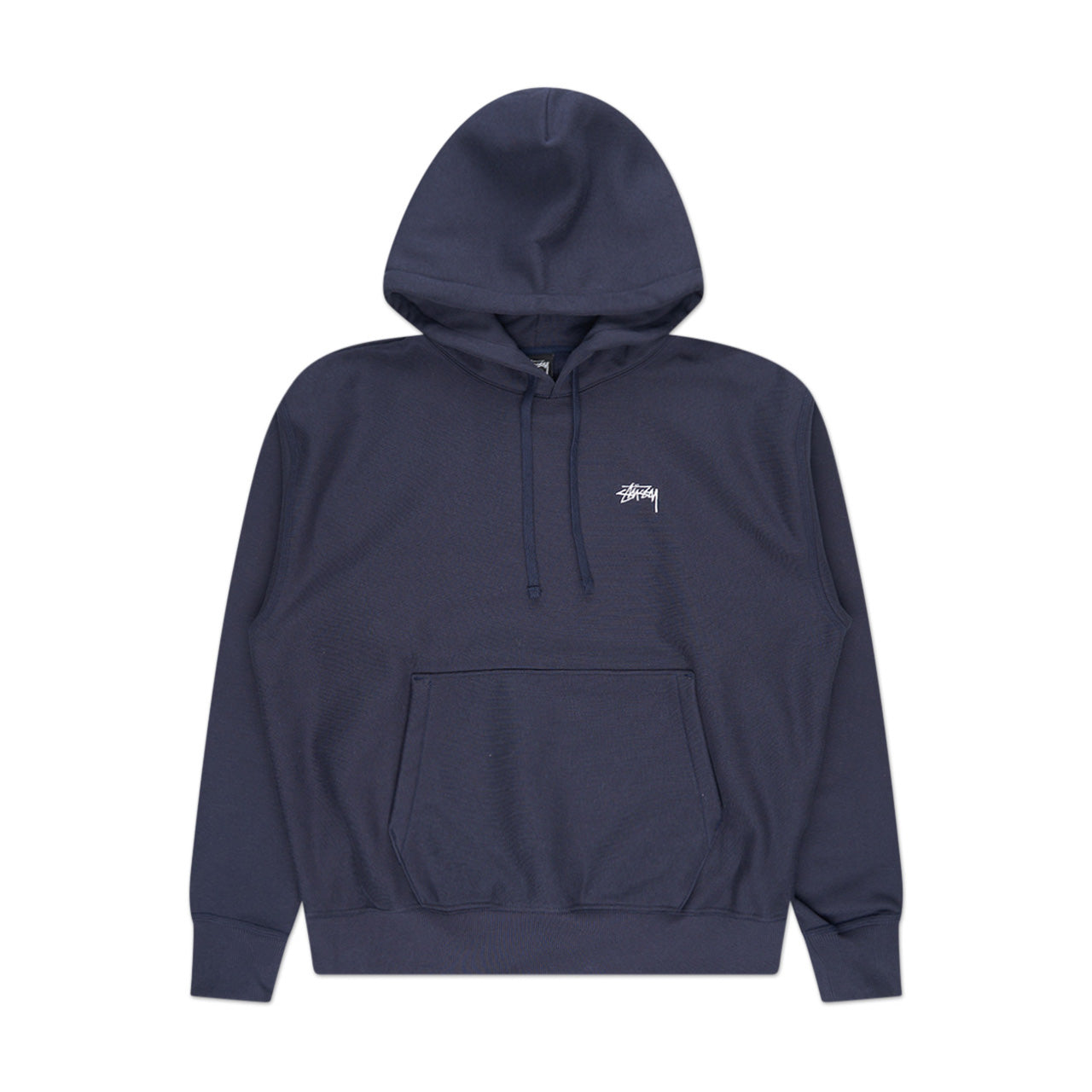 stüssy stock logo hoodie (navy) - a.plus