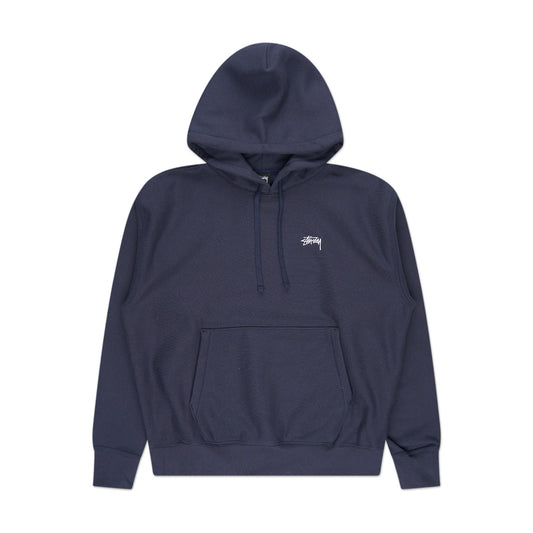 stüssy stock logo hoodie (navy) - a.plus