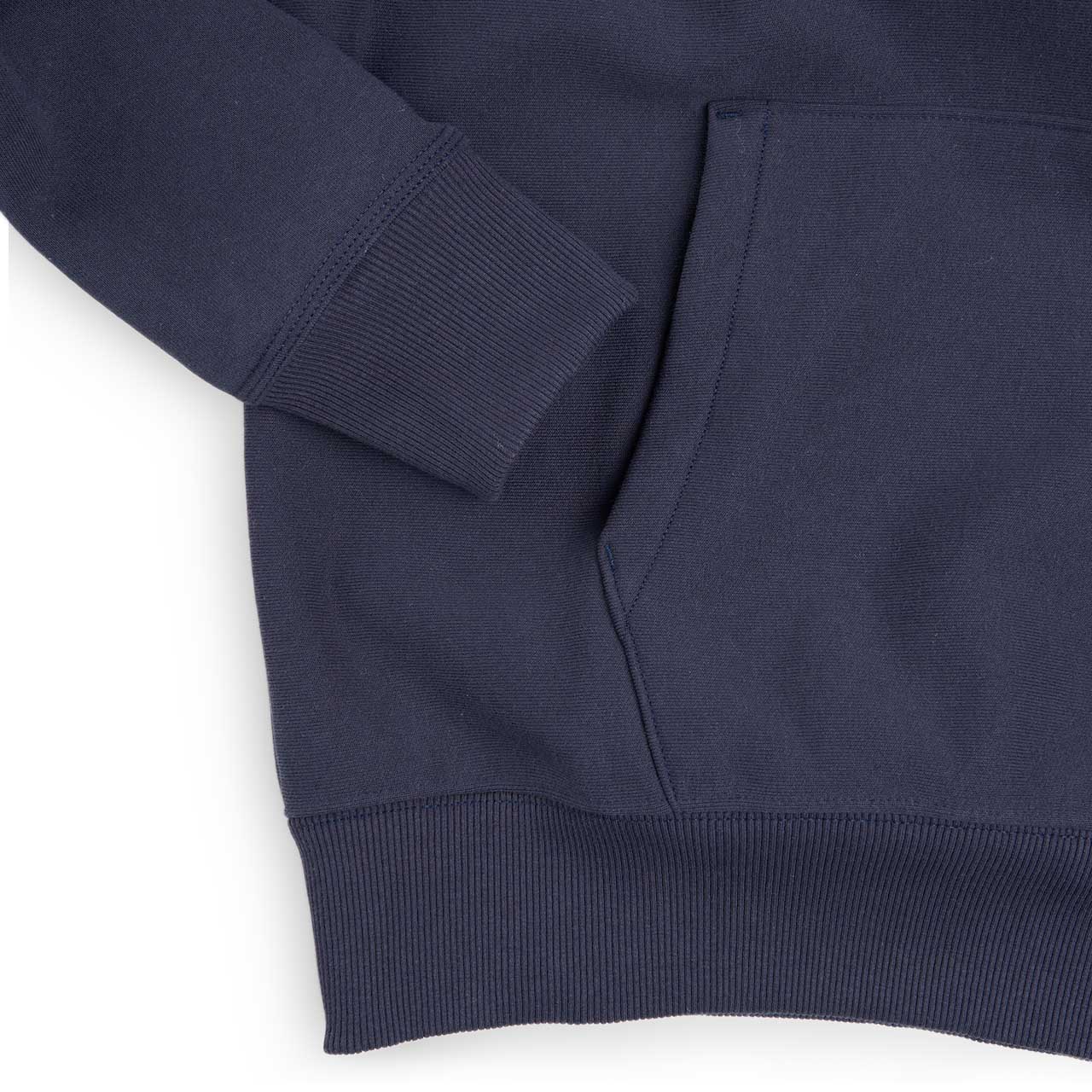 stüssy stock logo hoodie (navy) - a.plus