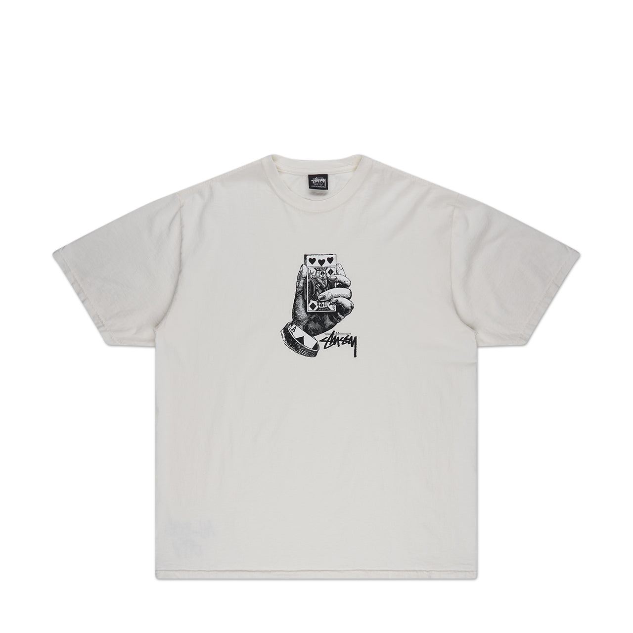 stüssy all bets off pigment dyed t-shirt (natural) - a.plus