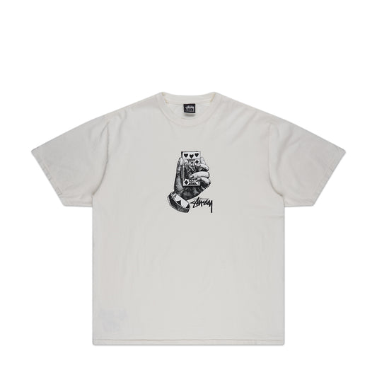 stüssy all bets off pigment dyed t-shirt (natural) - a.plus