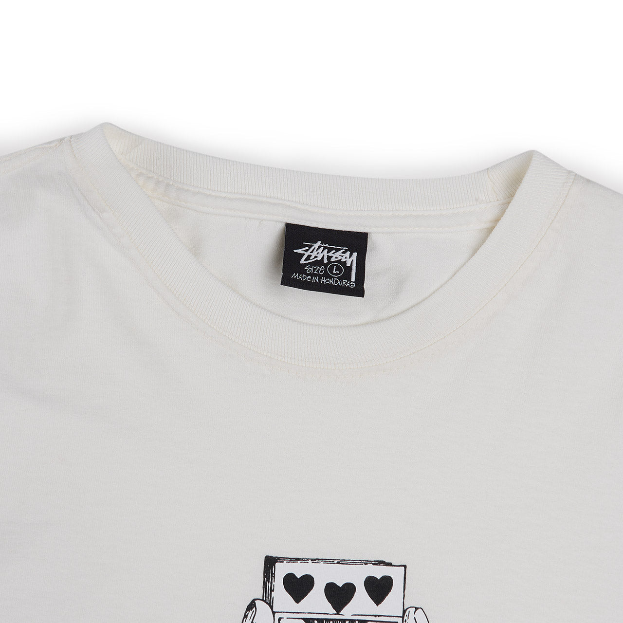 stüssy all bets off pigment dyed t-shirt (natural) - a.plus