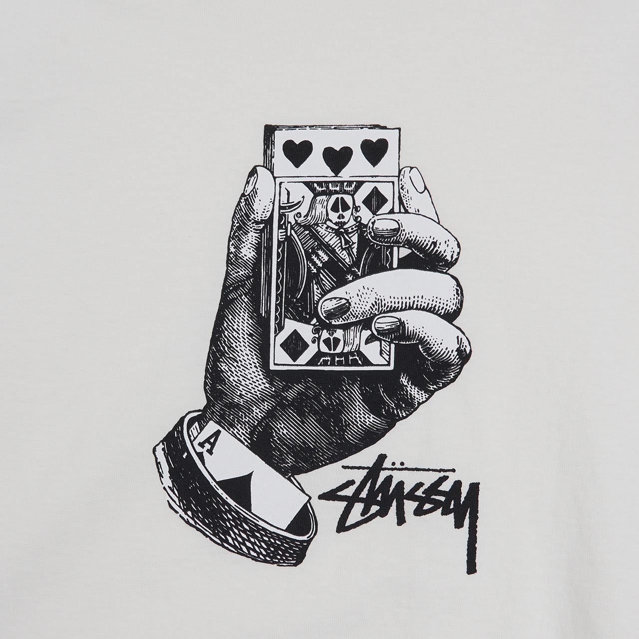 stüssy all bets off pigment dyed t-shirt (natural) - a.plus