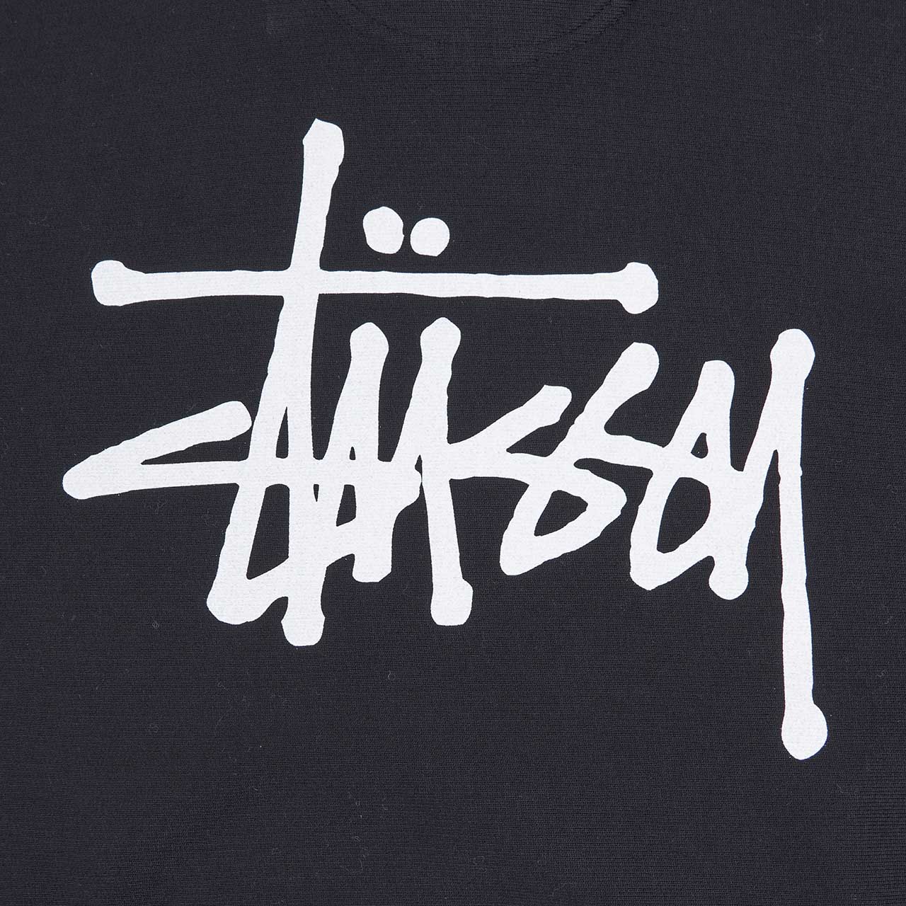 stüssy basic stüssy hoodie (black) - a.plus