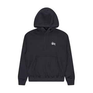 stüssy basic stüssy hoodie (black) - a.plus