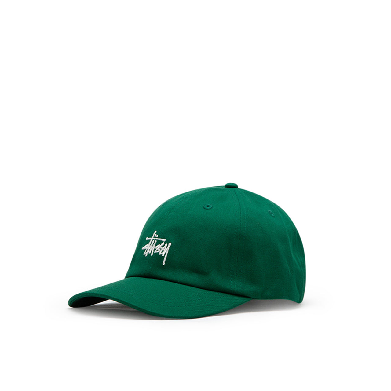 stüssy basic stock low pro cap (evergreen) - a.plus