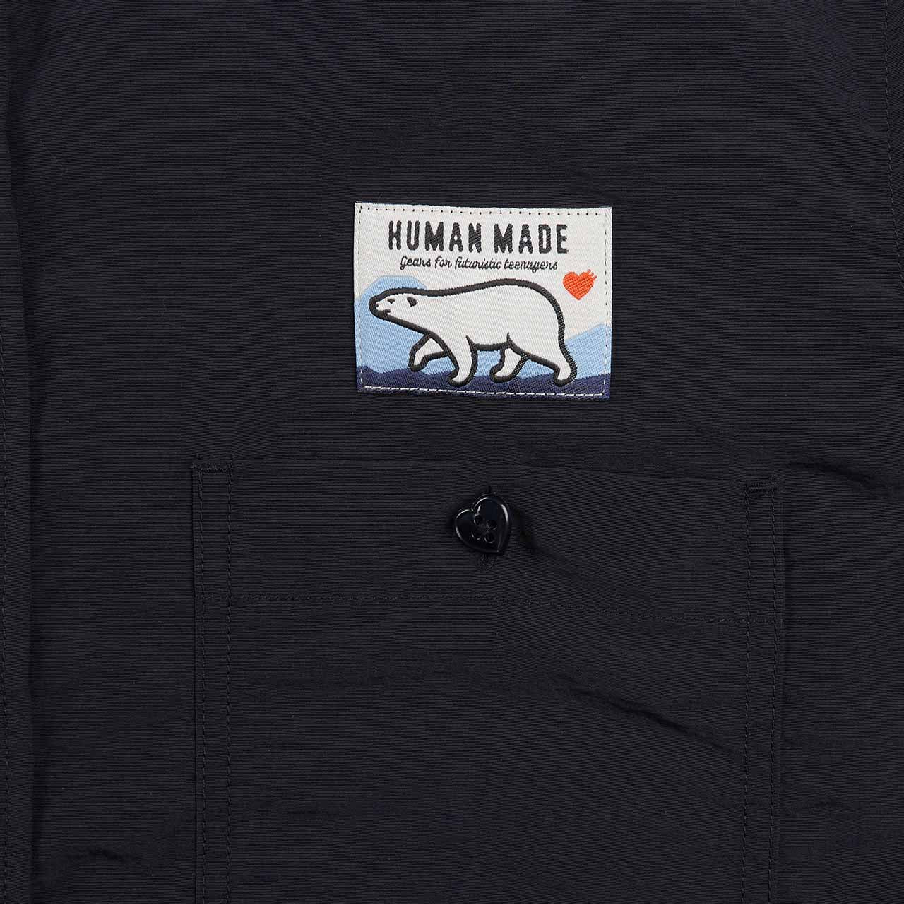 human made camping s/s shirt (black) - a.plus