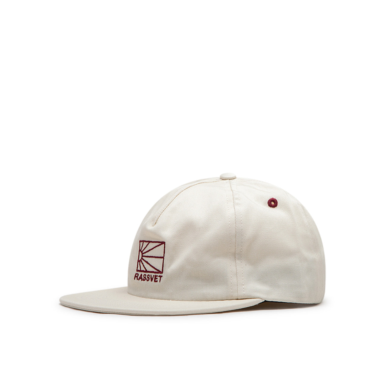 rassvet 5-panel logo cap (light beige) - a.plus