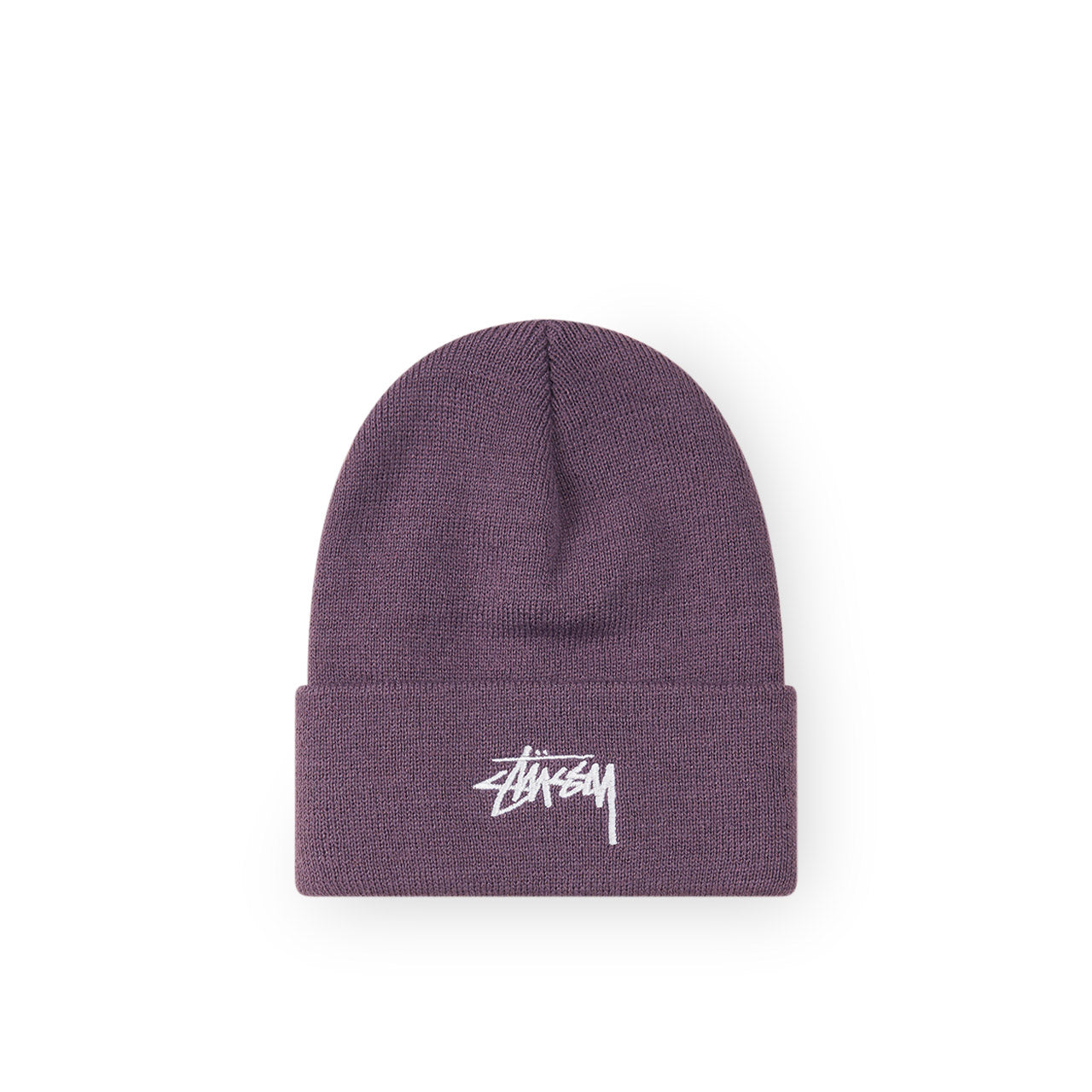 stüssy stock cuff beanie (eggplant) - a.plus