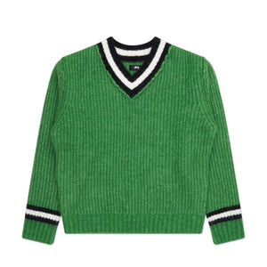 stüssy mohair tennis sweater (green) - a.plus