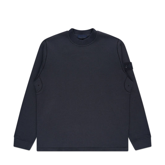stone island ghost piece sweatshirt (navy blue) - a.plus