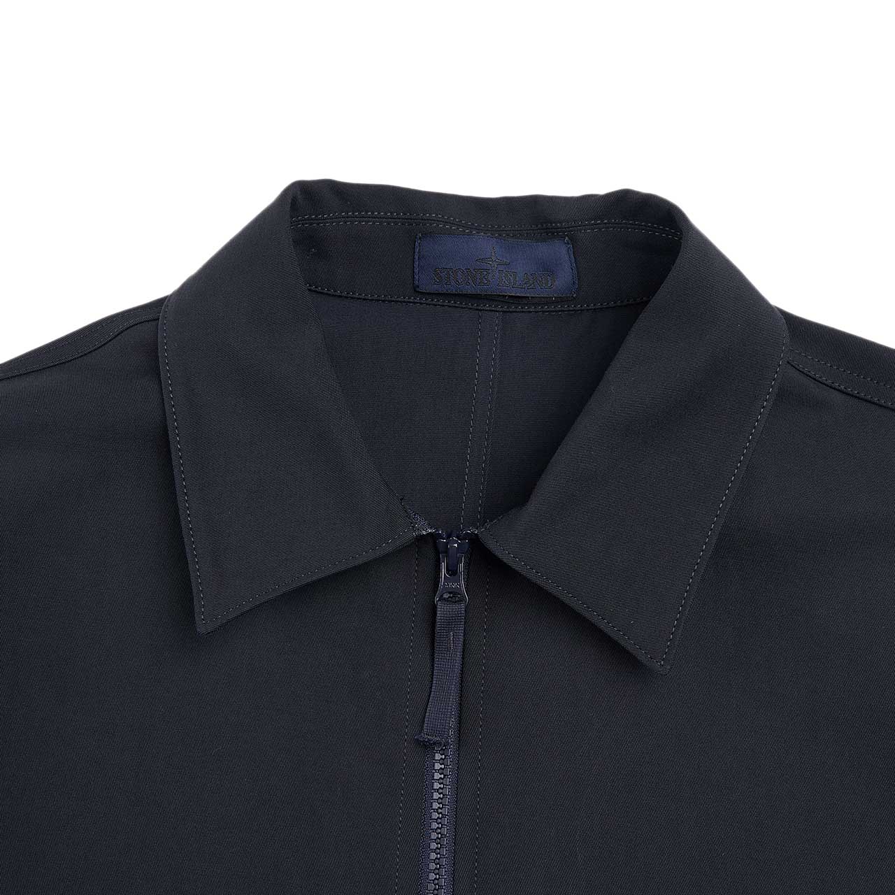 stone island ghost piece overshirt (navy blue) - a.plus