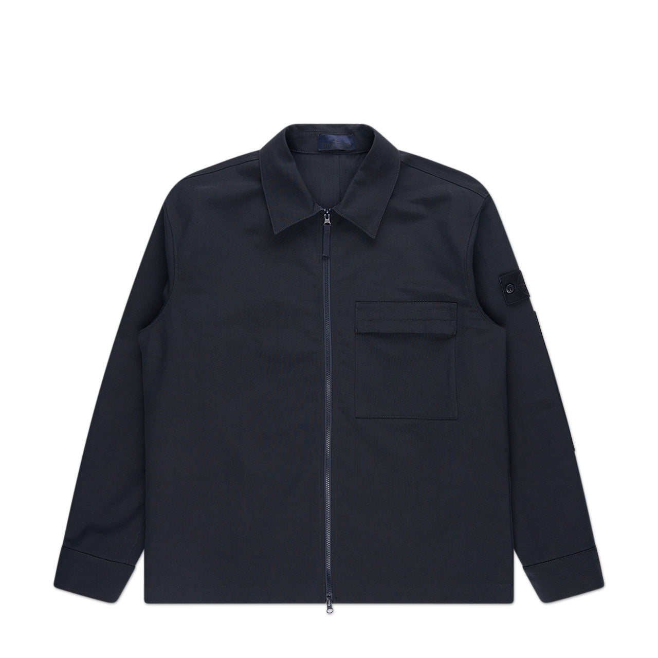 stone island ghost piece overshirt (navy blue) - a.plus
