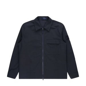 stone island ghost piece overshirt (navy blue) - a.plus