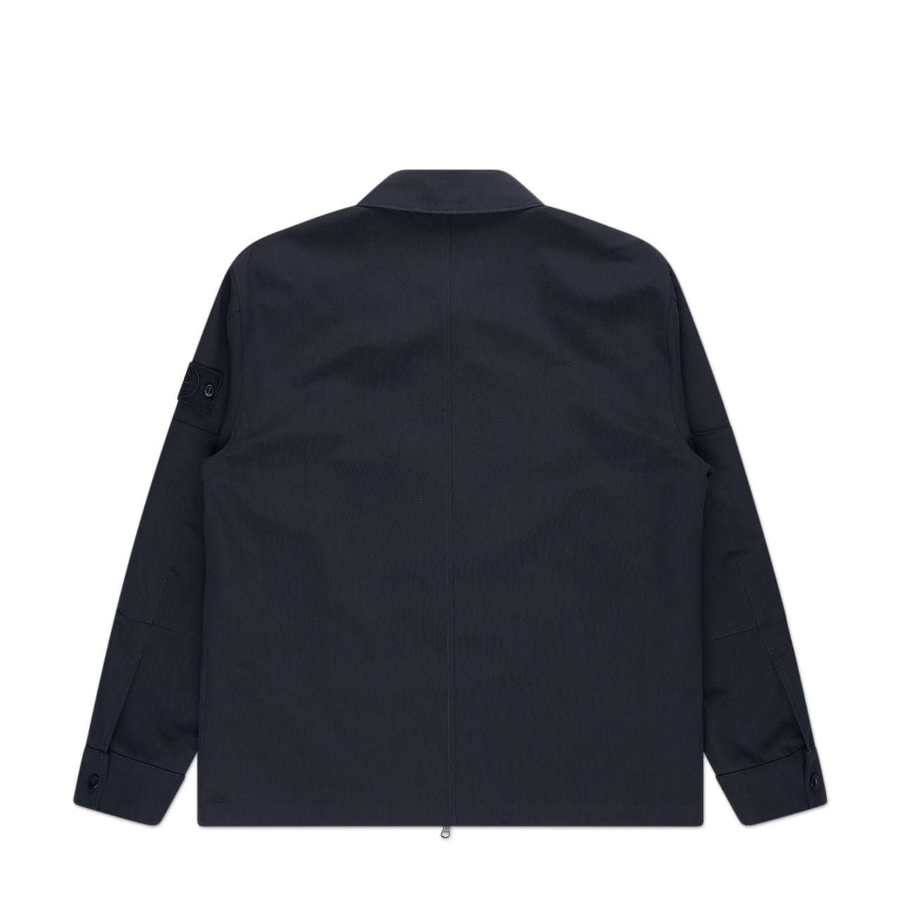 stone island ghost piece overshirt (navy blue) - a.plus