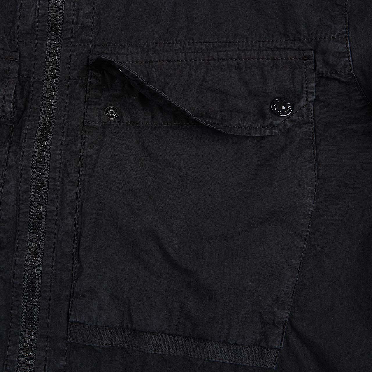 stone island overshirt (black) - a.plus
