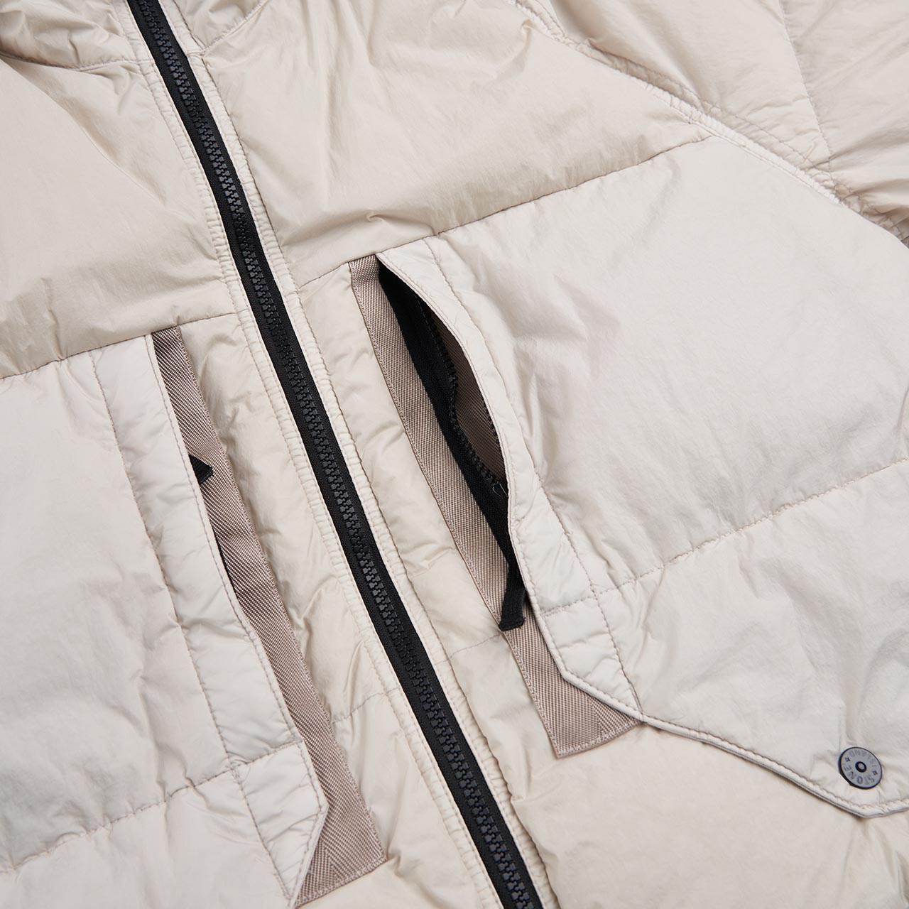 stone island down jacket (plaster) - a.plus