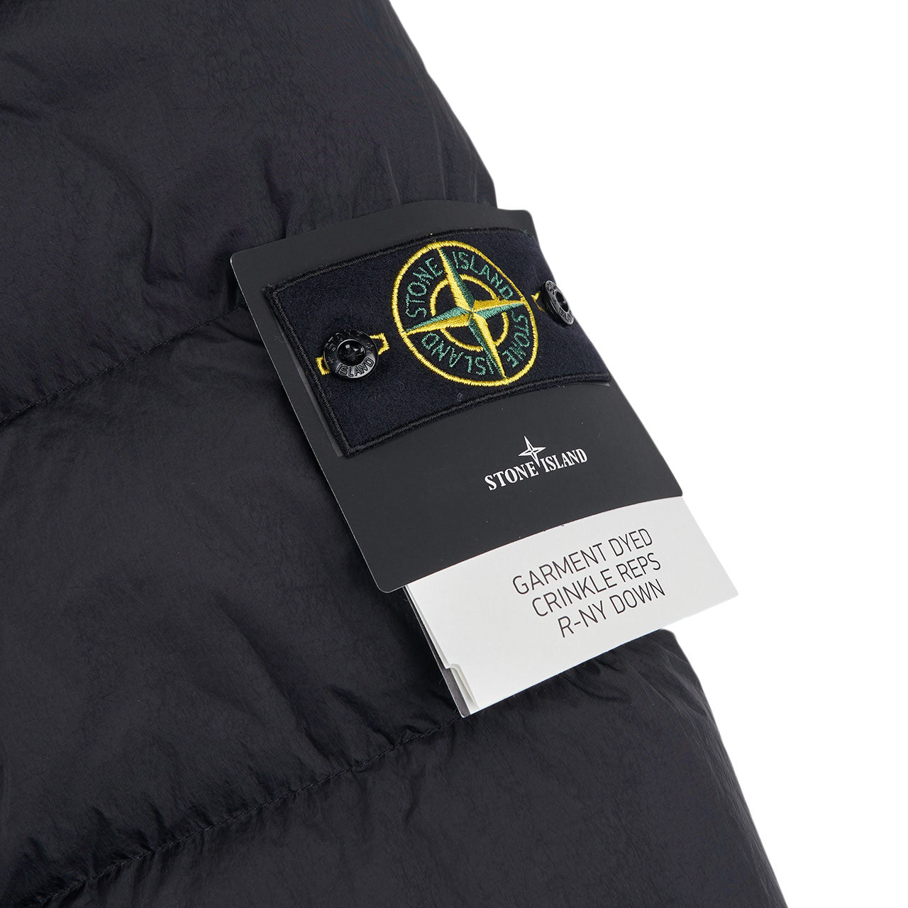 stone island down jacket (black) - a.plus