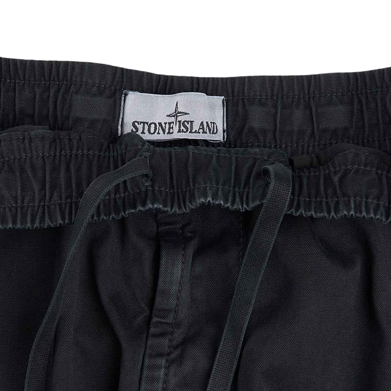 stone island regular tapered pants (black) - a.plus