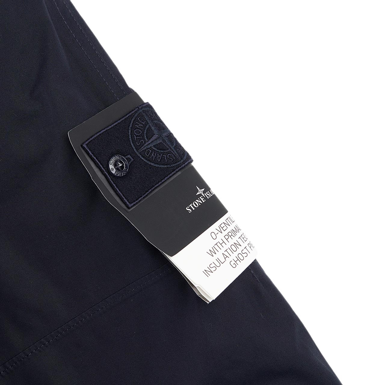 stone island ghost piece jacket (navy blue) - a.plus