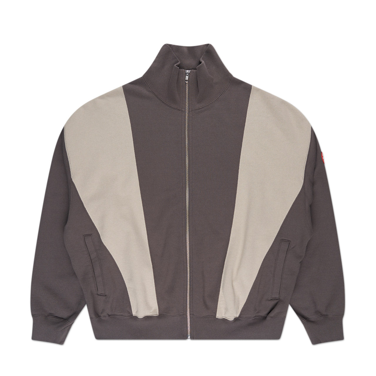 cav empt slash cut zip sweat (grey) - a.plus