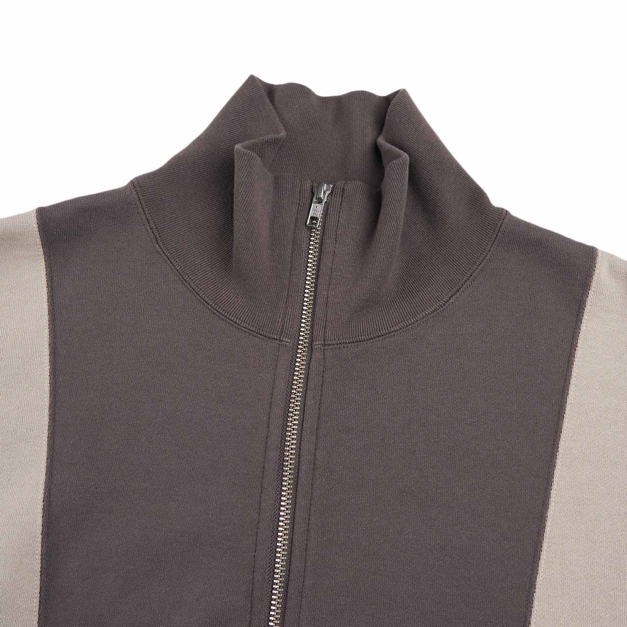 cav empt slash cut zip sweat (grey) - a.plus