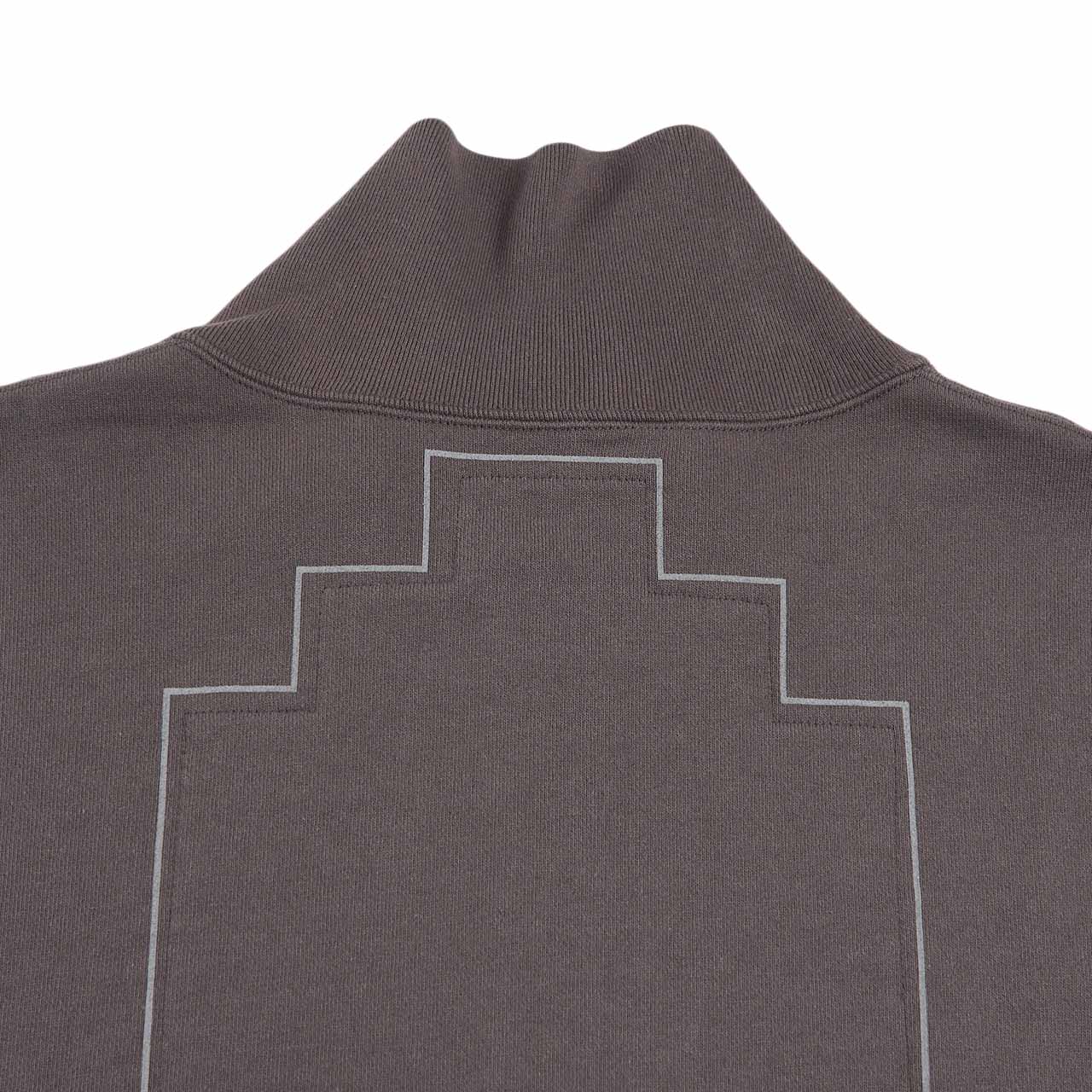 cav empt slash cut zip sweat (grey) - a.plus