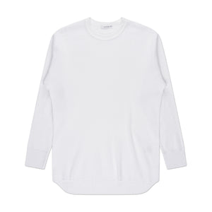 nanamica crew neck longsleeve thermal tee (white) - a.plus