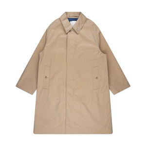 nanamica gore-tex balmacaan coat (beige) - a.plus