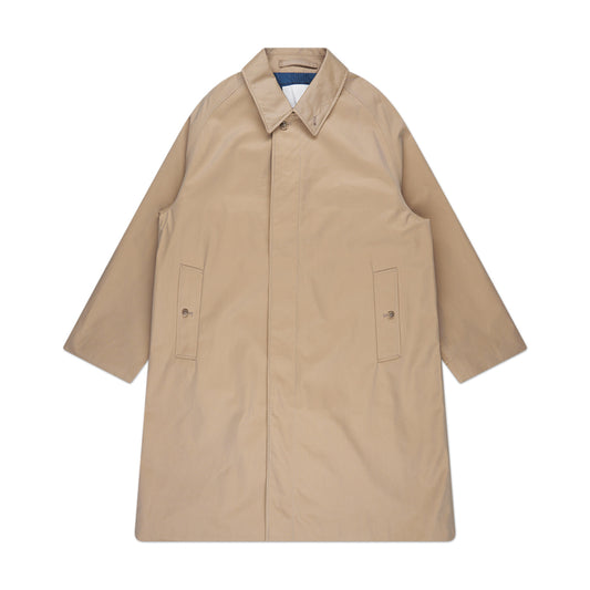 nanamica gore-tex balmacaan coat (beige) - a.plus