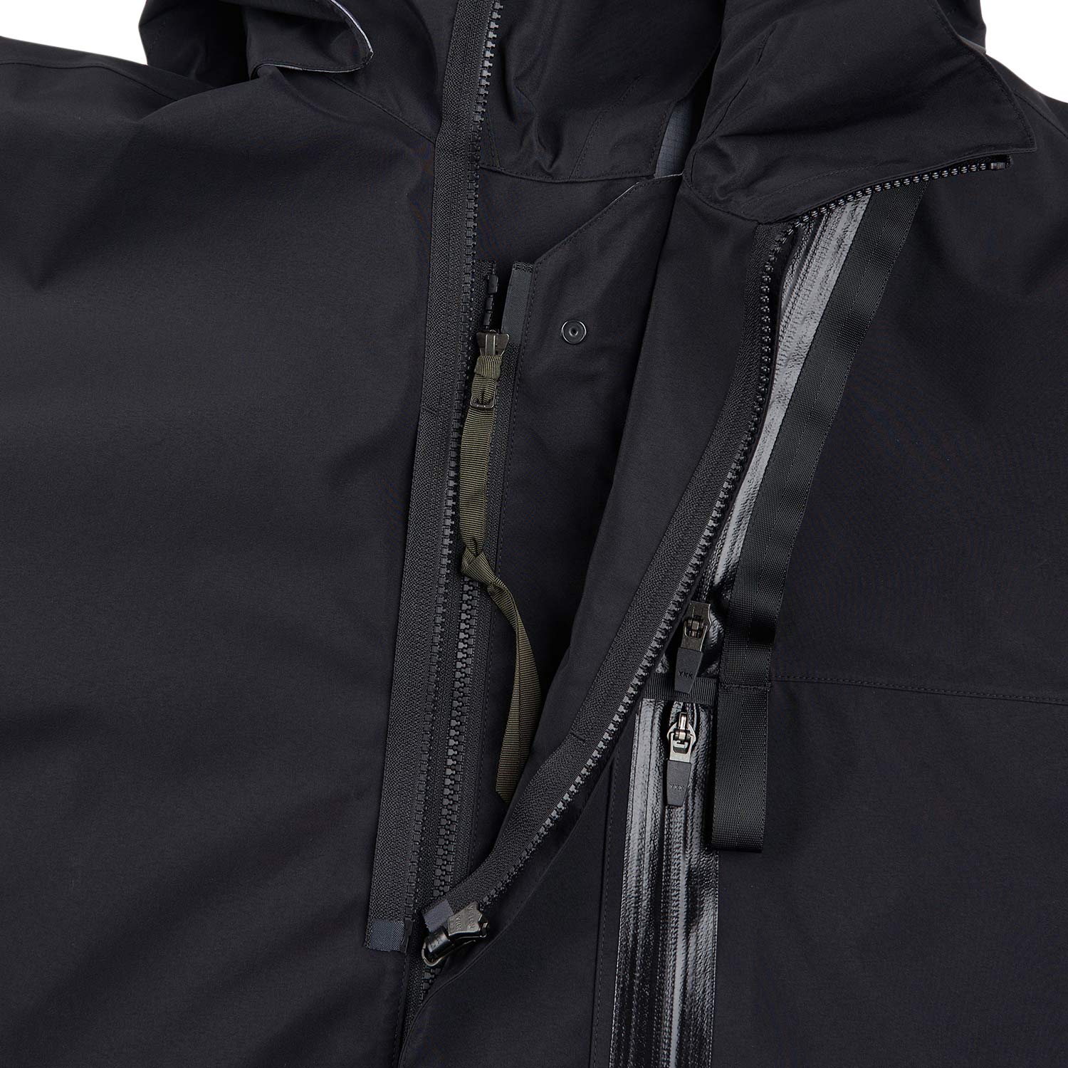 acronym j115-gt 3l gore-tex pro interops parka (black / silver) - a.plus