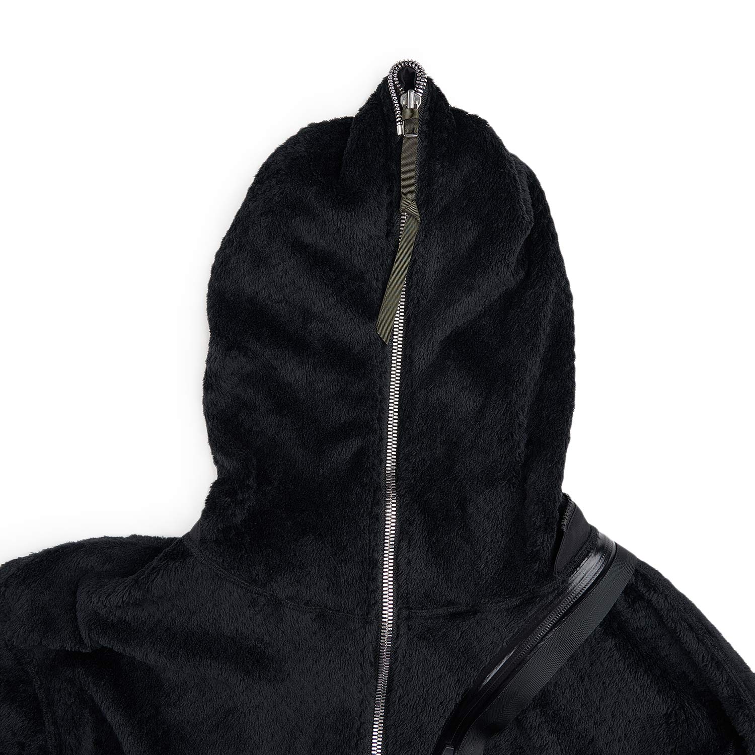 acronym j117-hl polartec® high loft hooded insulator jacket (black) - a.plus