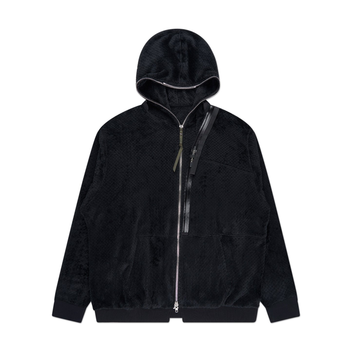 acronym j117-hl polartec® high loft hooded insulator jacket (black) - a.plus