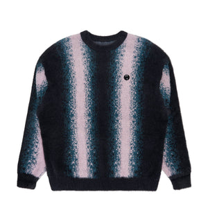 fucking awesome faux hairy crewneck (black / teal / pink) - a.plus