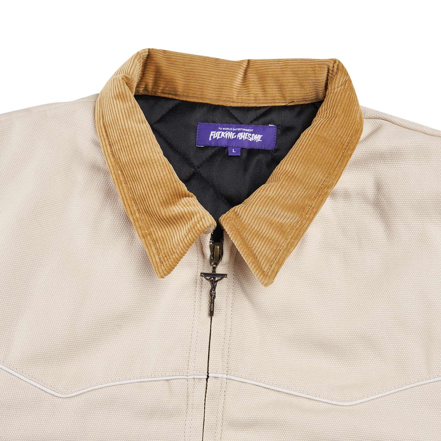 fucking awesome western work jacket (creme) - a.plus