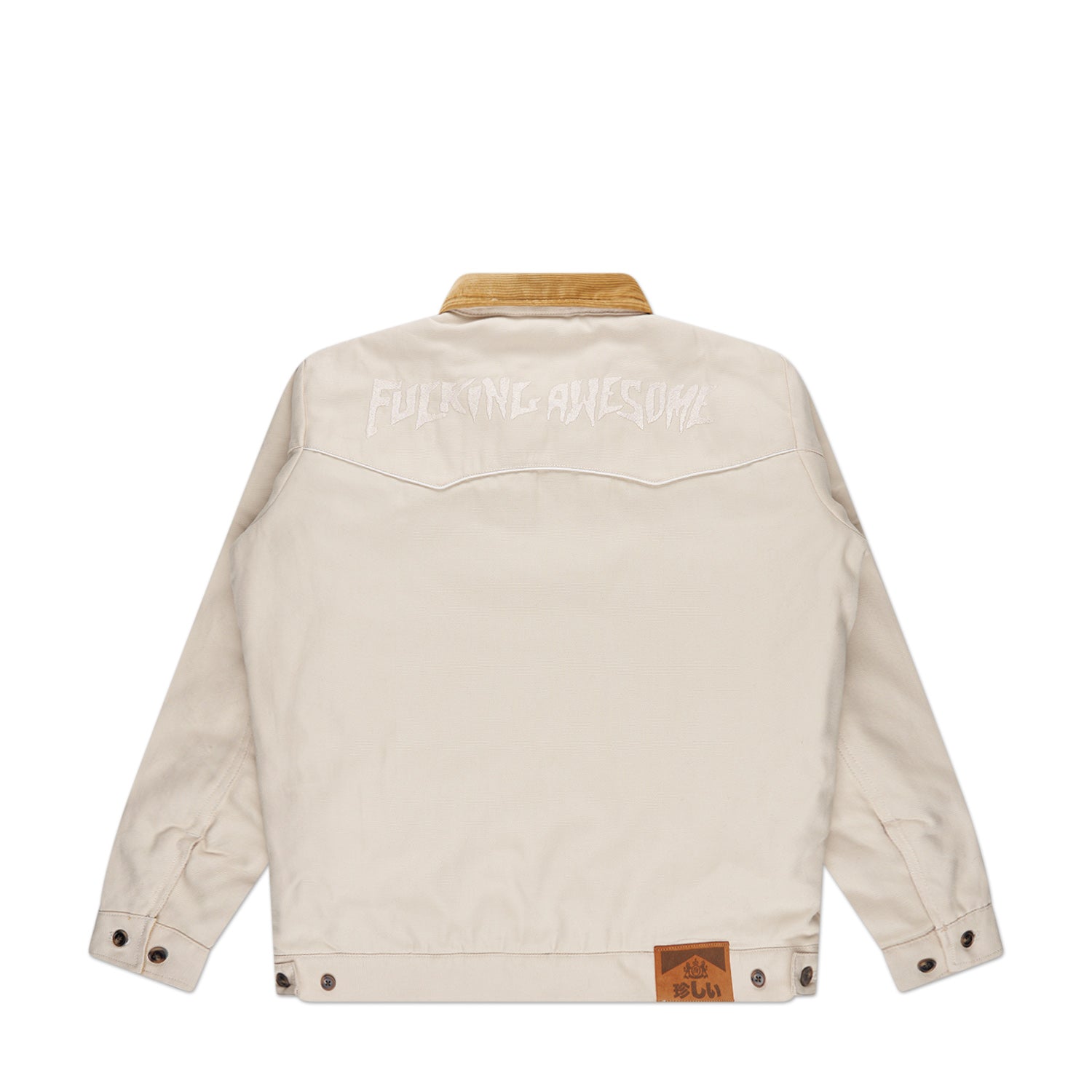 fucking awesome western work jacket (creme) - a.plus