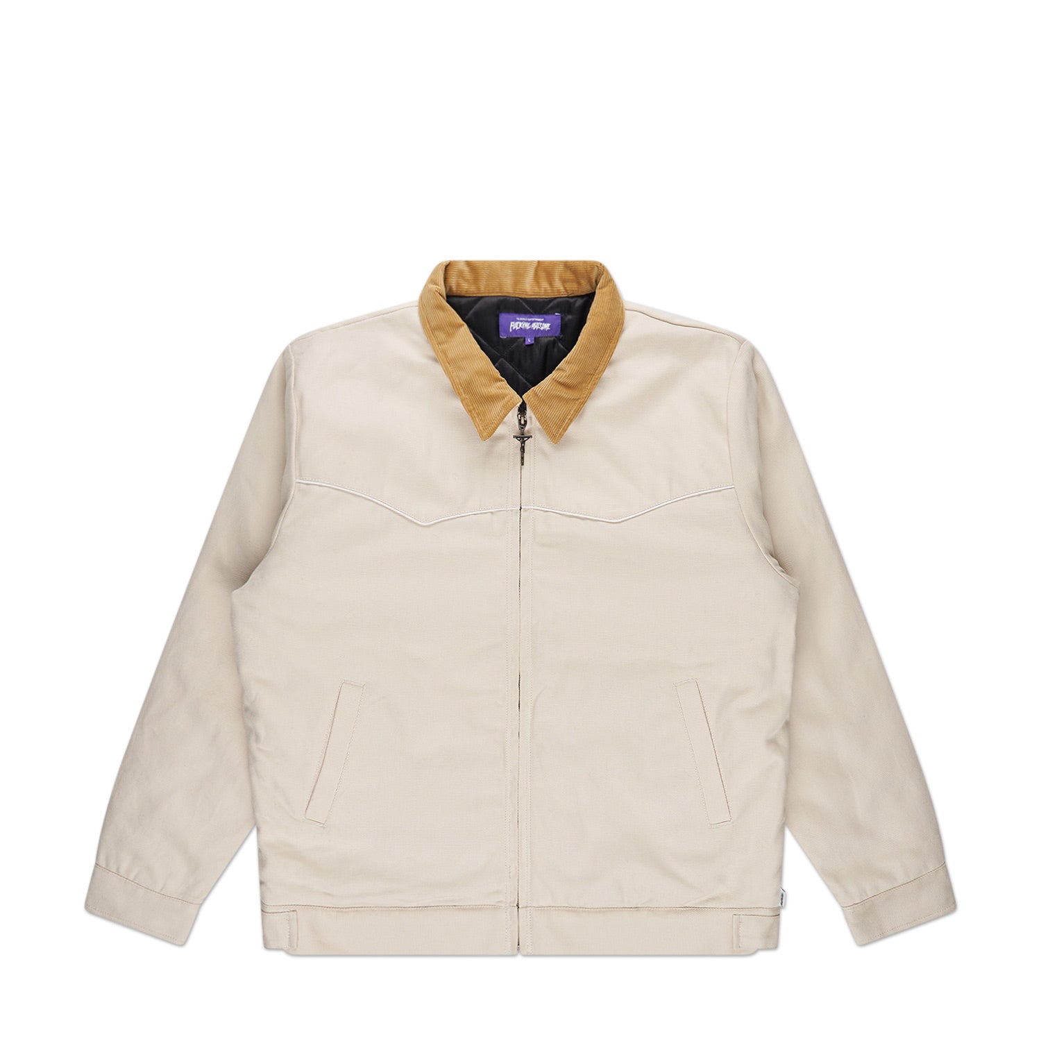 fucking awesome western work jacket (creme) - a.plus
