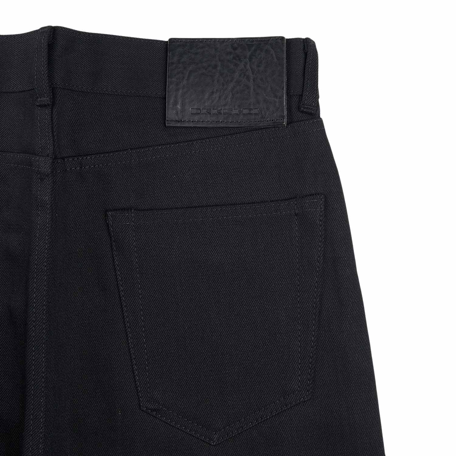 rick owens drkshdw jim cut denim pants (black) - a.plus